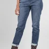Best Sale Evie Lou Margot Girlfriend Jeans, Mesquite