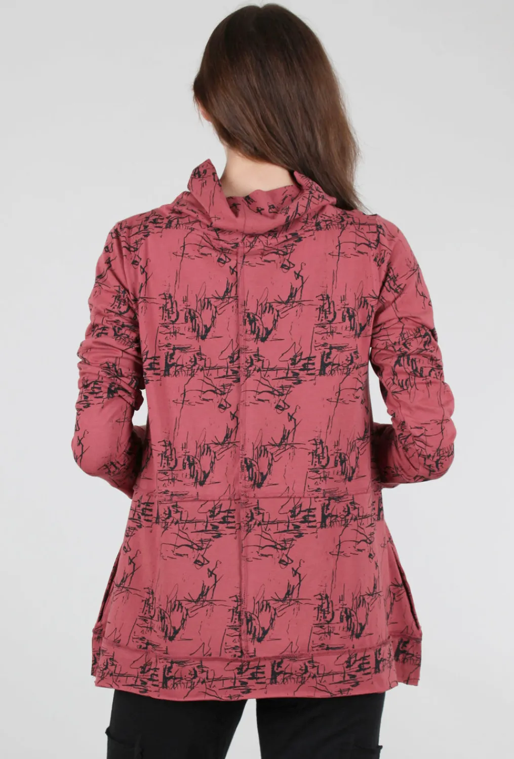 Best Sale Evie Lou Mazie Sweatshirt, Marsala Etching