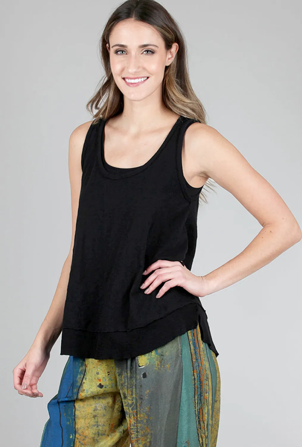 Best Sale Evie Lou Md Scoopneck Tank, Black