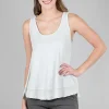 Outlet Evie Lou Md Scoopneck Tank, Cloud Gray