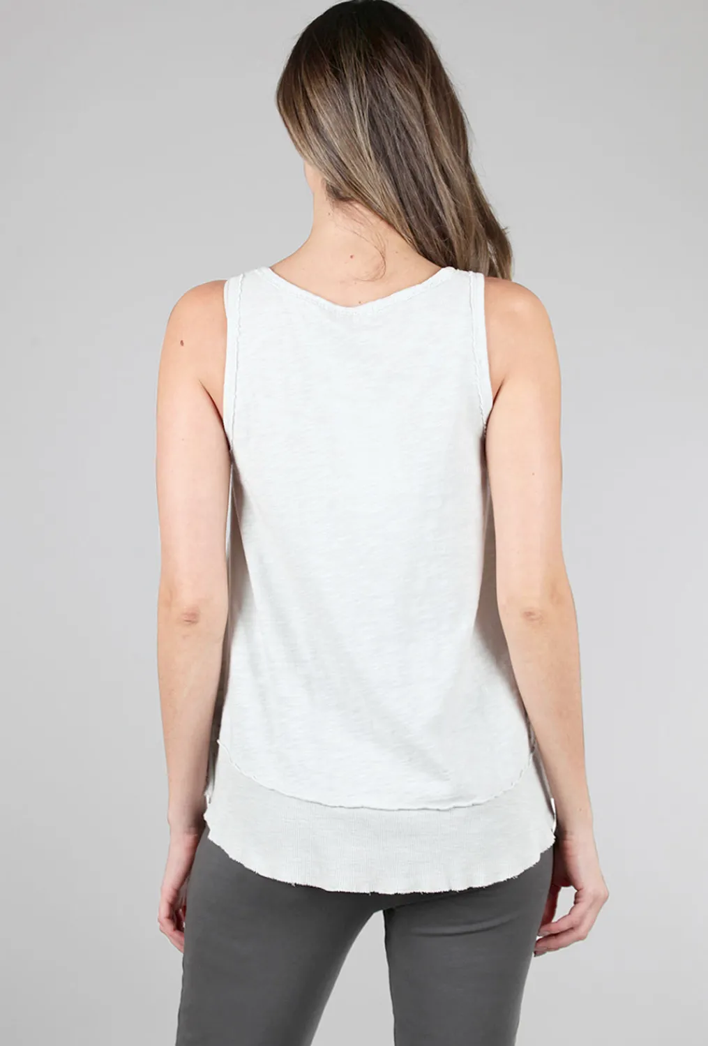 Outlet Evie Lou Md Scoopneck Tank, Cloud Gray