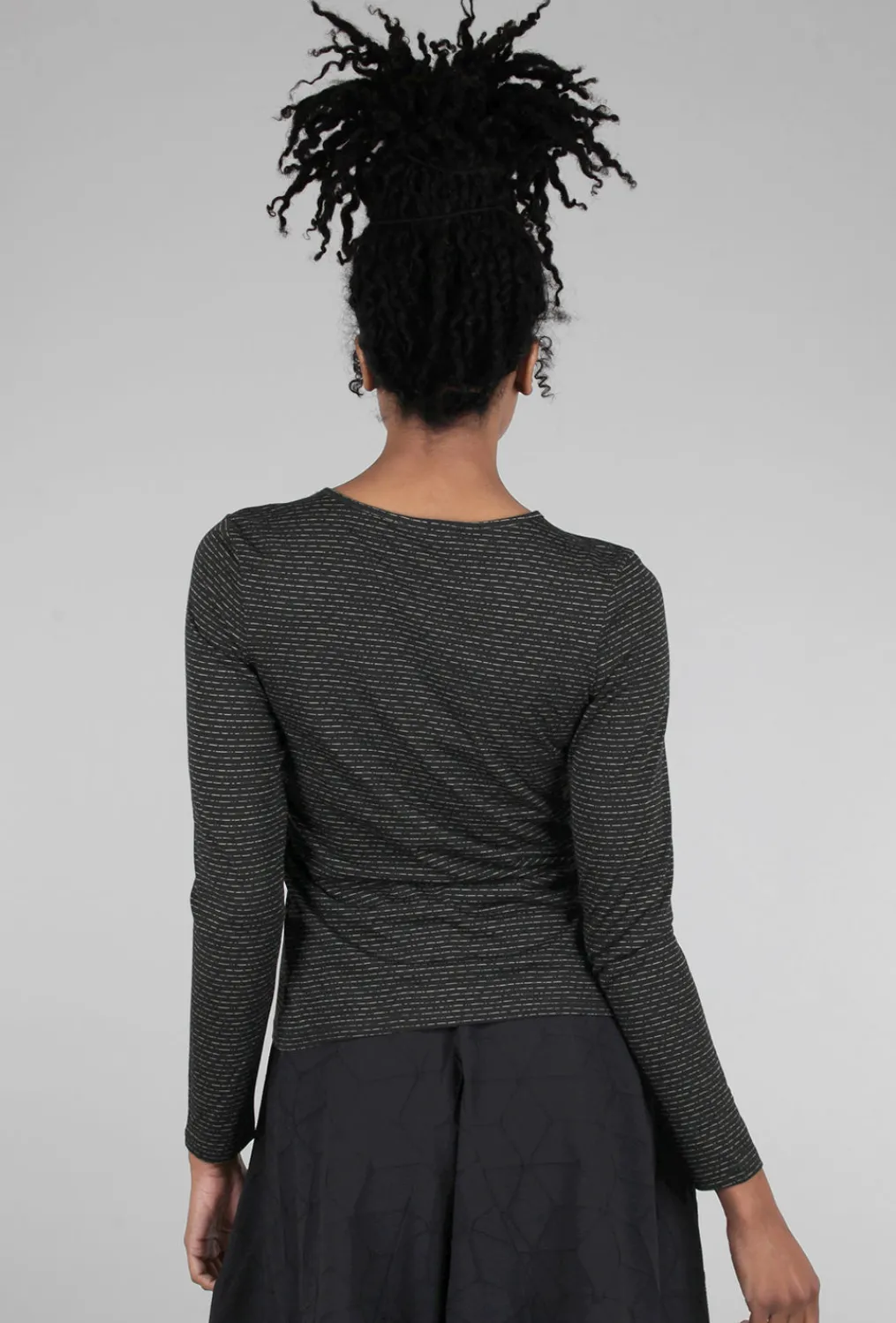 Cheap Evie Lou Mika Tee, Black/Sand Dash