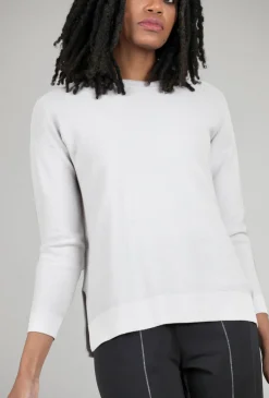 Discount Evie Lou Mini Ottoman Crew Sweater, Cloud