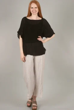Best Sale Evie Lou Mono Gauze Top, Black
