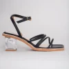 Sale Evie Lou Ms. Glamour Sandal, Black