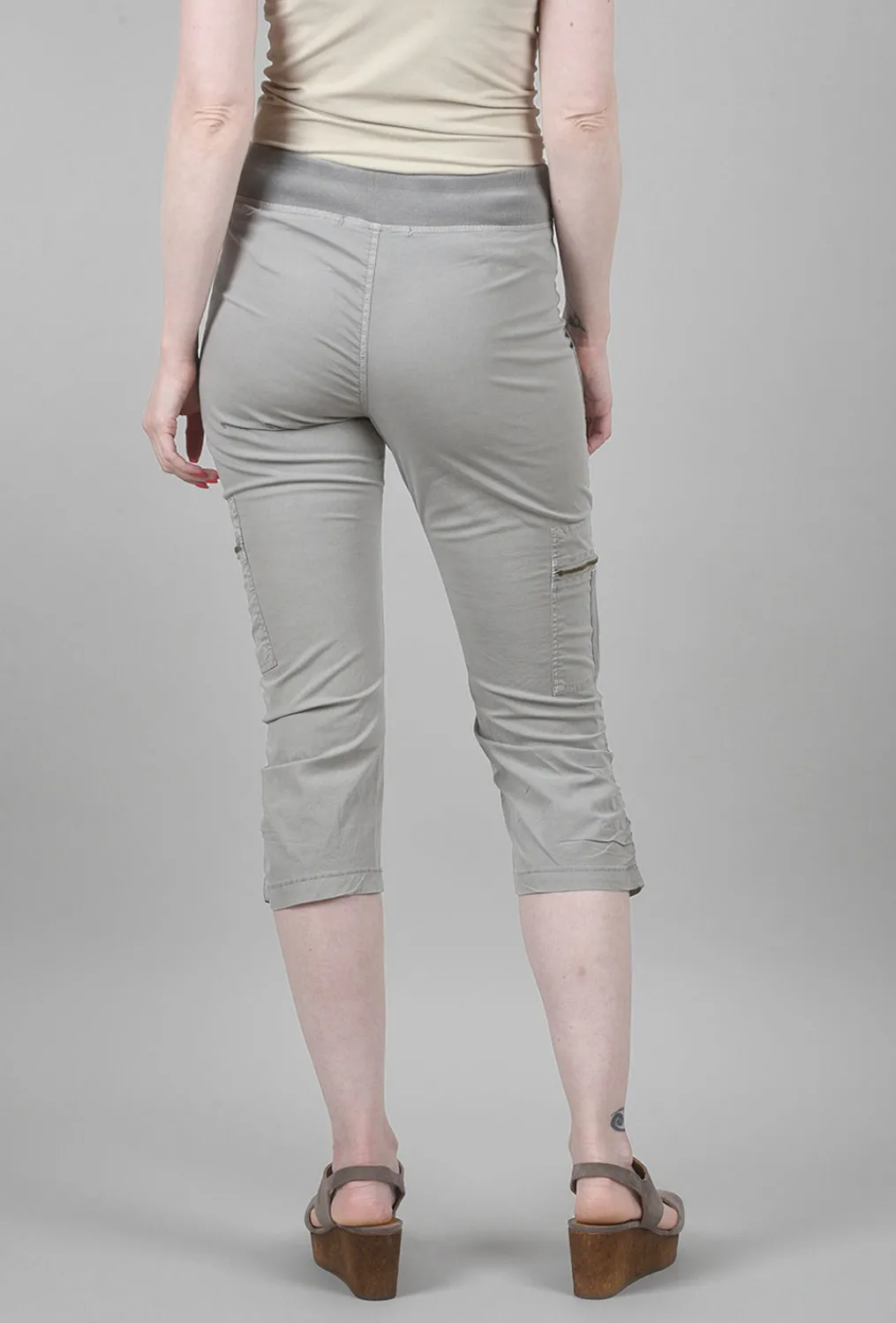 Hot Evie Lou Nadia Crop, Gray Mist