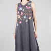 Hot Evie Lou Nila Maxi Tank Dress, Sanded Black