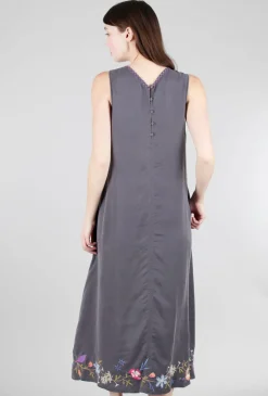 Hot Evie Lou Nila Maxi Tank Dress, Sanded Black
