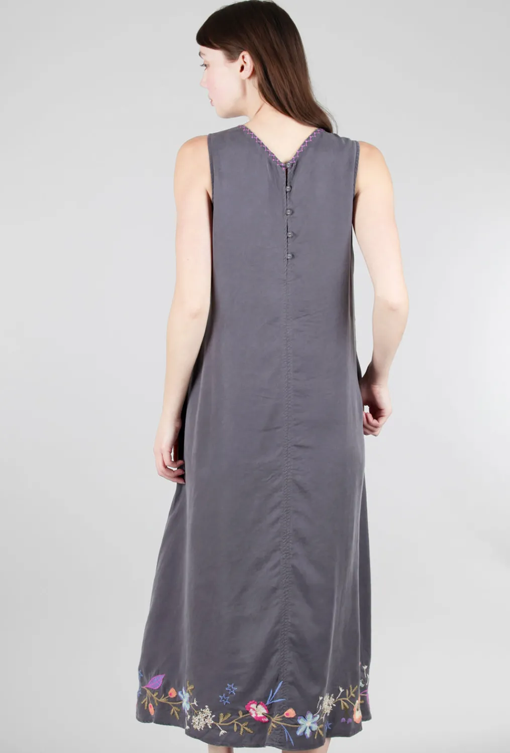Hot Evie Lou Nila Maxi Tank Dress, Sanded Black