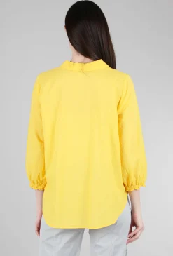 Best Sale Evie Lou Nila Relaxed Shirt, Gold Fusion