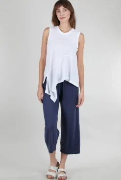 Cheap Evie Lou Novelty Hem Tank, White