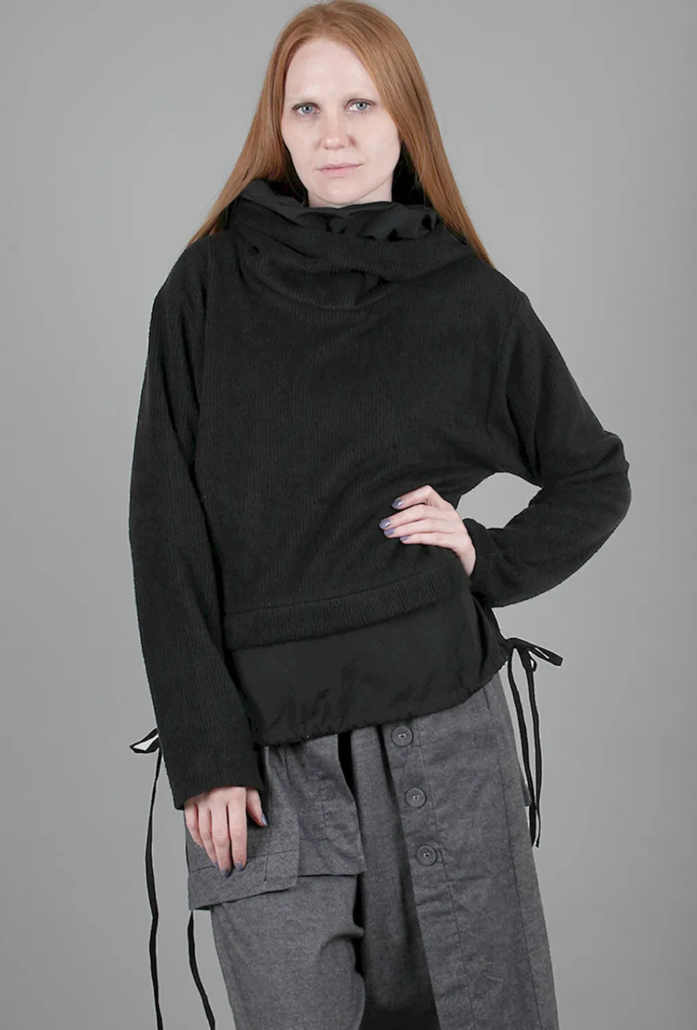 Outlet Evie Lou Olmera Double Hoodie, Black