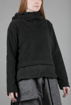 Outlet Evie Lou Olmera Double Hoodie, Black