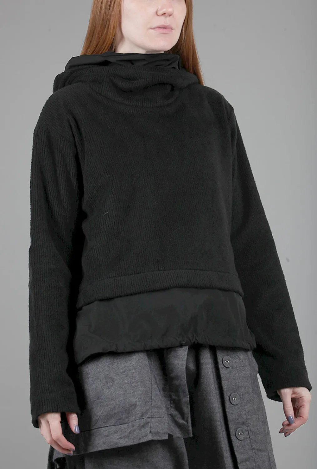 Outlet Evie Lou Olmera Double Hoodie, Black
