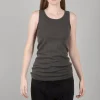 Hot Evie Lou Organic Long Tank, Graphite