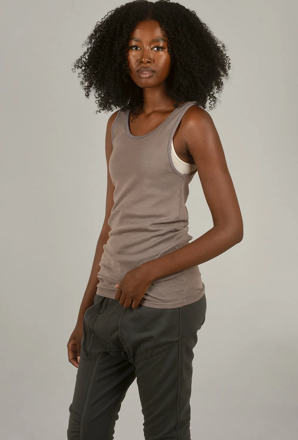 Online Evie Lou Organic Long Tank, Wet Cement