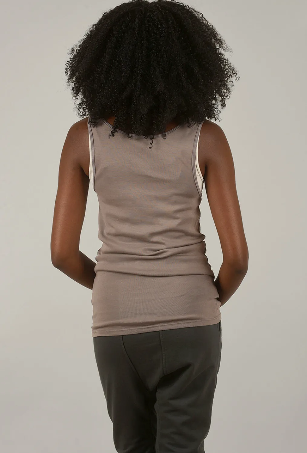 Online Evie Lou Organic Long Tank, Wet Cement