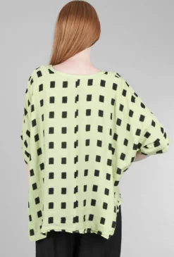 Flash Sale Evie Lou Parachute Squares Vee Top, Absinthe