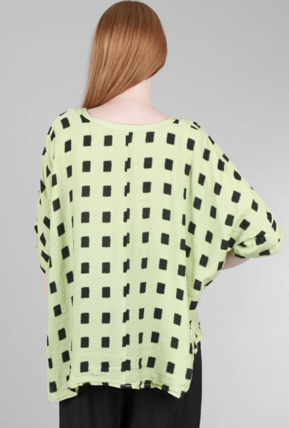 Flash Sale Evie Lou Parachute Squares Vee Top, Absinthe