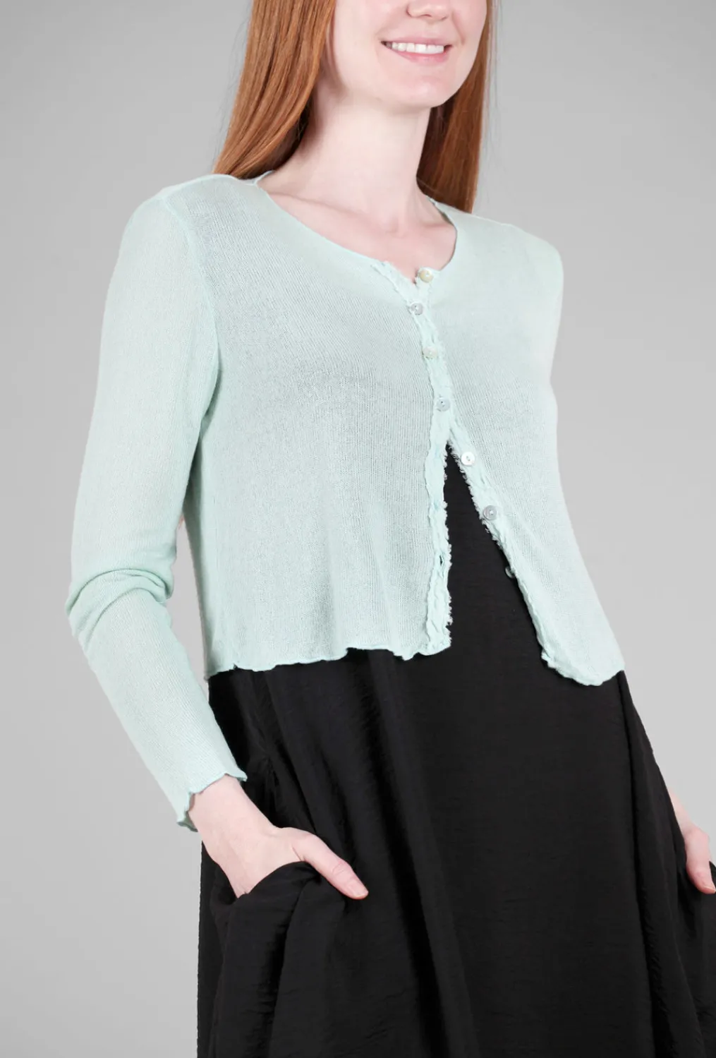 Fashion Evie Lou Peached Knit Cardie, Mente