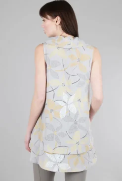 Shop Evie Lou Petal Sleeveless Tunic, Dove
