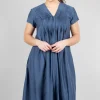 Online Evie Lou Pleat Bodice Lady Dress, Blue