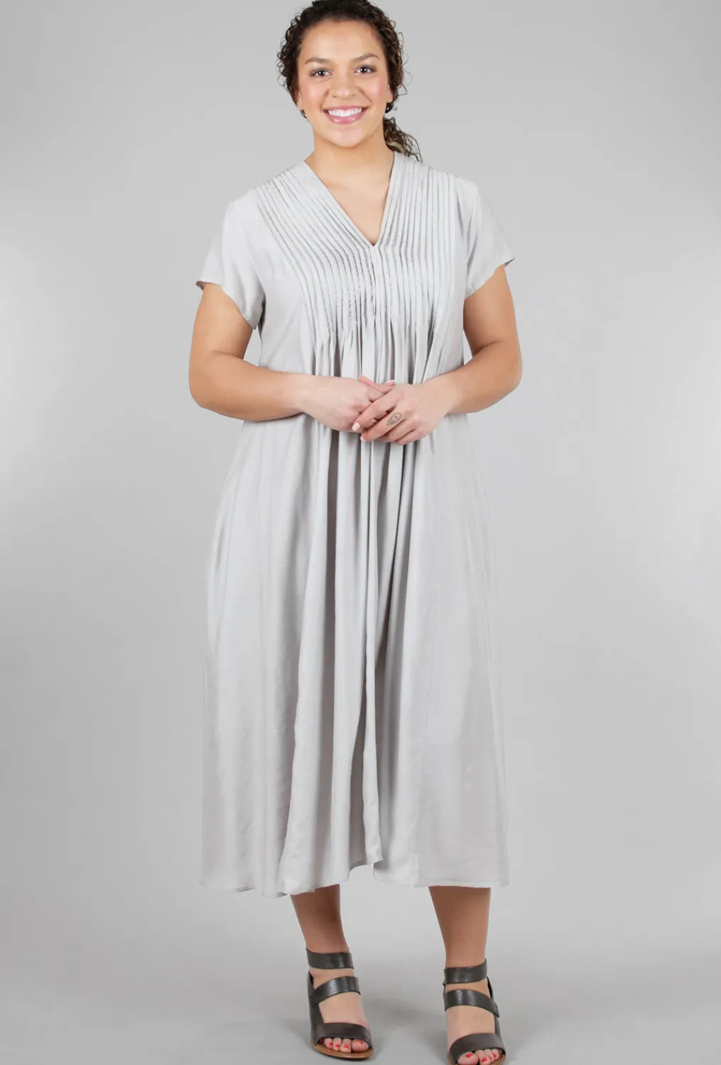 Cheap Evie Lou Pleat Bodice Lady Dress, Cement