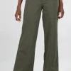 Hot Evie Lou Power Stripe City Pant, Bonsai Olive