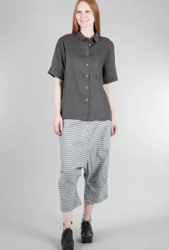 Outlet Evie Lou Prim Linen Shirt, Coal