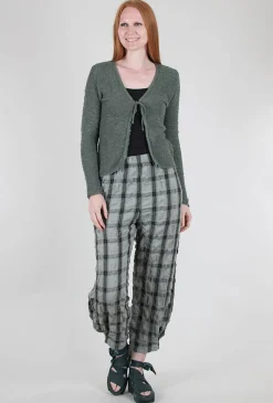 Shop Evie Lou Pucker Plaid Lantern Pant, Myrtle