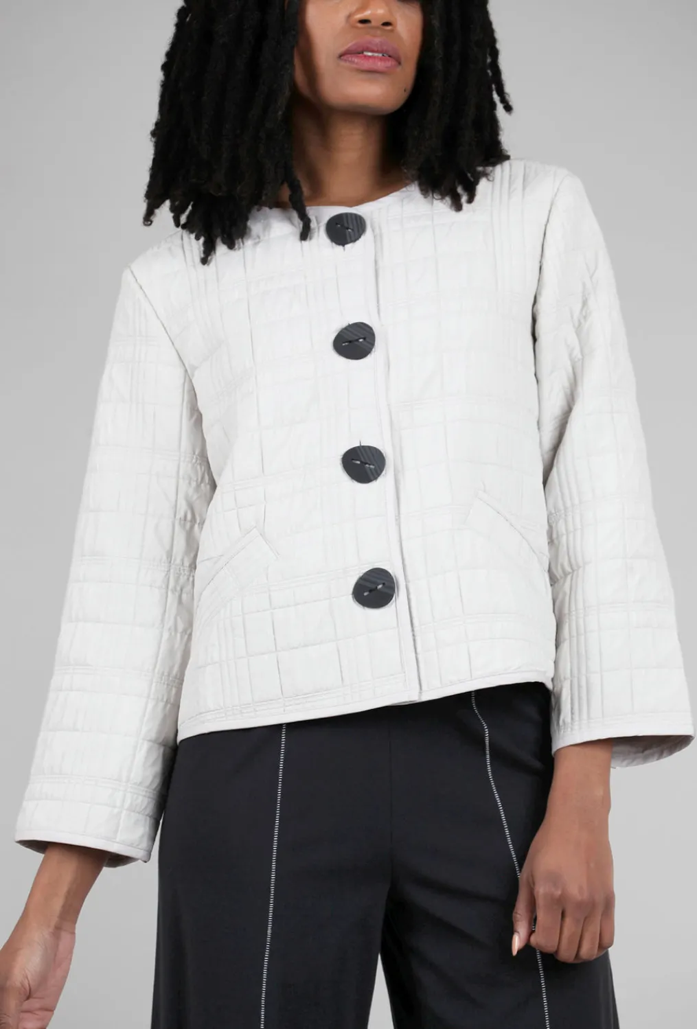 Cheap Evie Lou Quilt Bomber Jacket, Sand