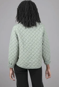 Flash Sale Evie Lou Quilted Easy Jacket, Tarragon