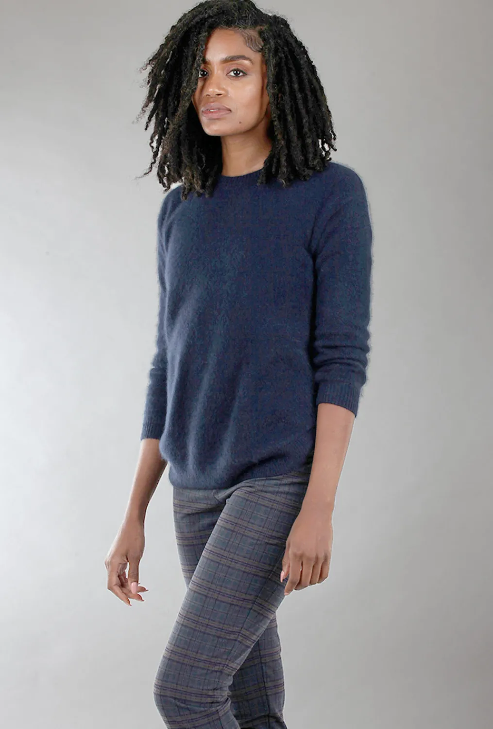 Best Evie Lou Raccoon Crew Sweater, Navy