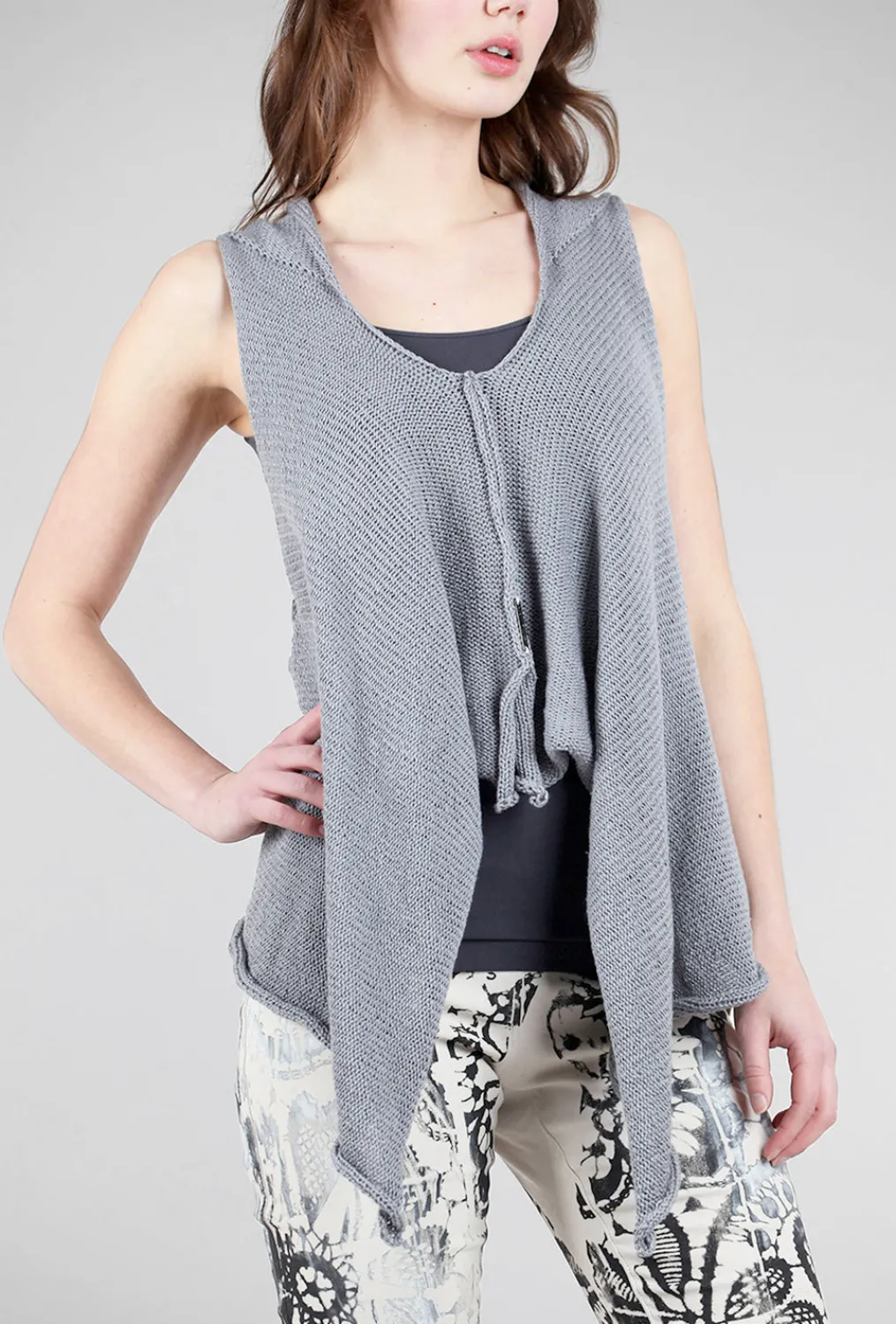 Cheap Evie Lou Rana Swing Vest, Gray