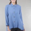 Shop Evie Lou Rayon Flowy Blouse, Periwinkle