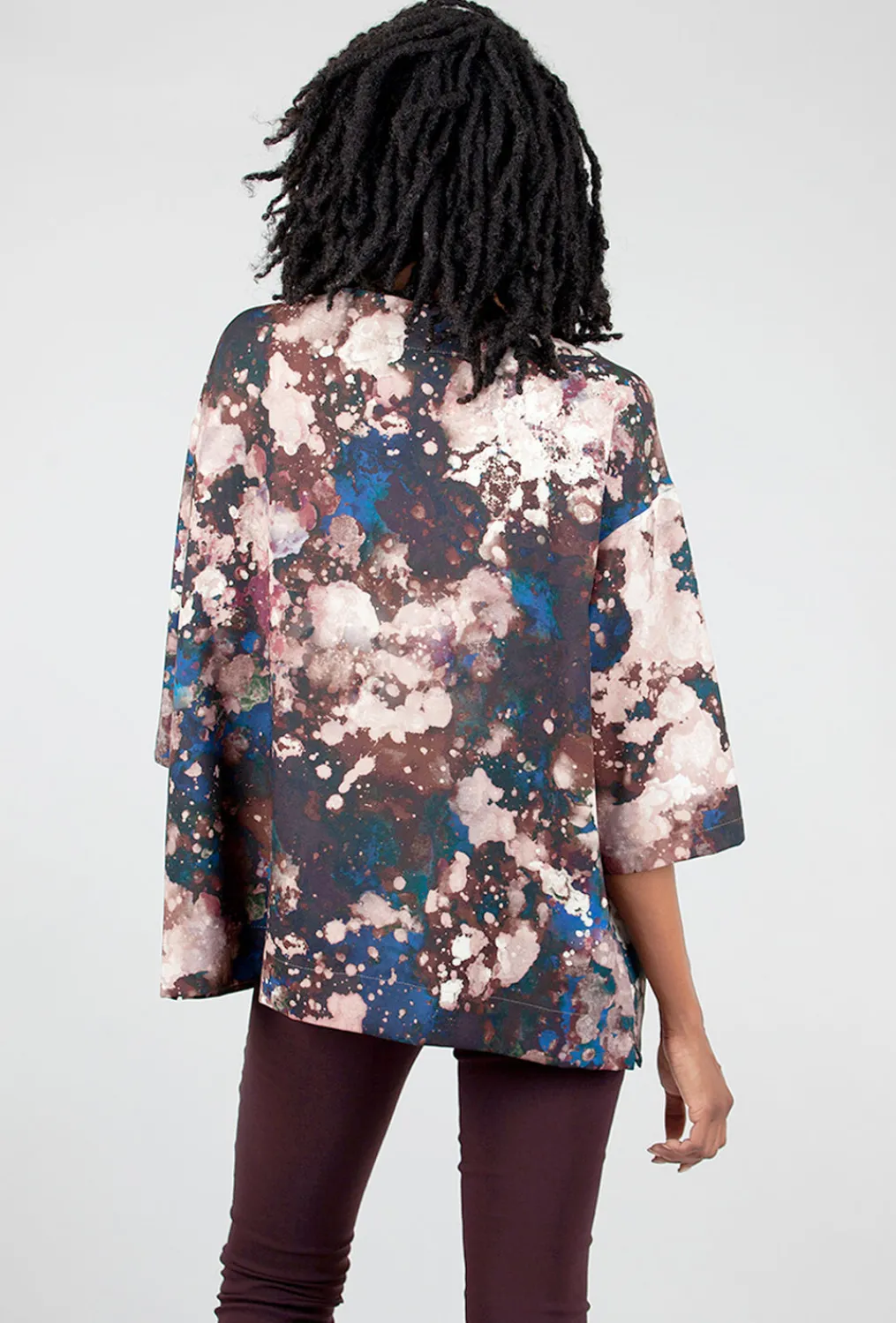 Discount Evie Lou Resort Print Top, Galassia Wine