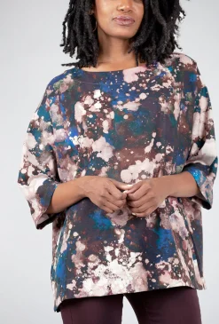 Discount Evie Lou Resort Print Top, Galassia Wine