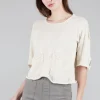 Store Evie Lou Reverse Pocket Sweater, Cream