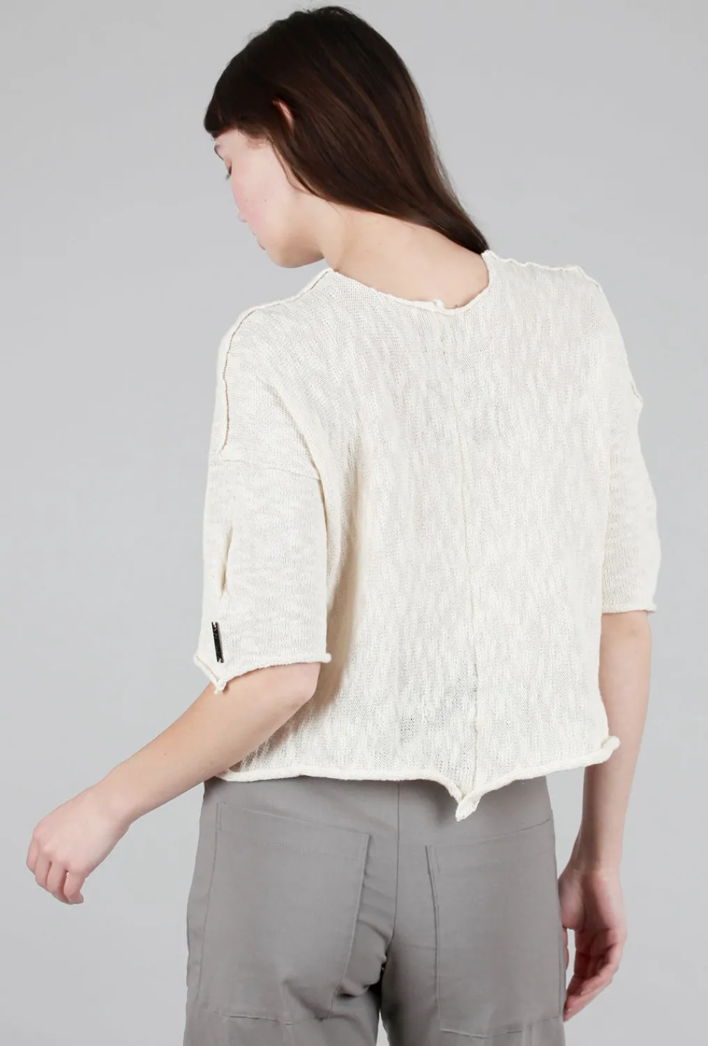 Store Evie Lou Reverse Pocket Sweater, Cream