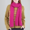 Fashion Evie Lou Ribbed Lp Scarf, Magenta