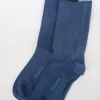 Best Sale Evie Lou Rose Crew Socks, Solid Navy