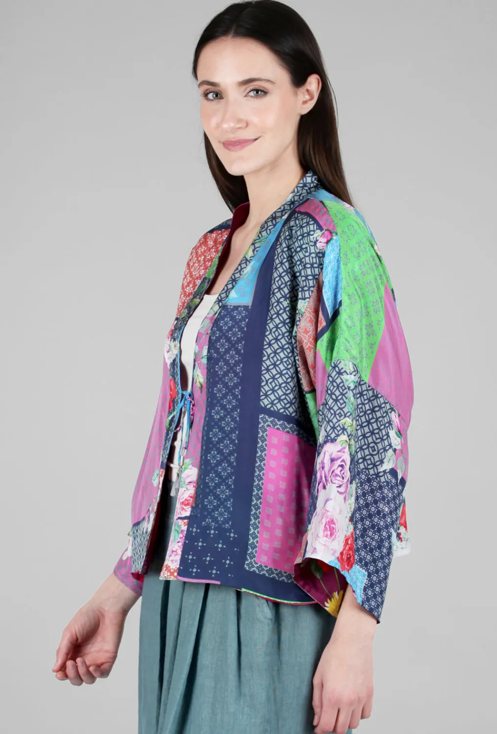 Flash Sale Evie Lou Rose Makenna Kimono, Magenta Multi