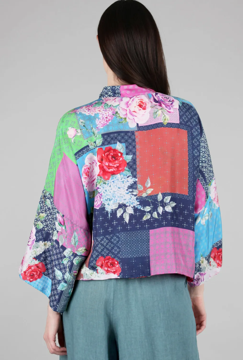 Flash Sale Evie Lou Rose Makenna Kimono, Magenta Multi
