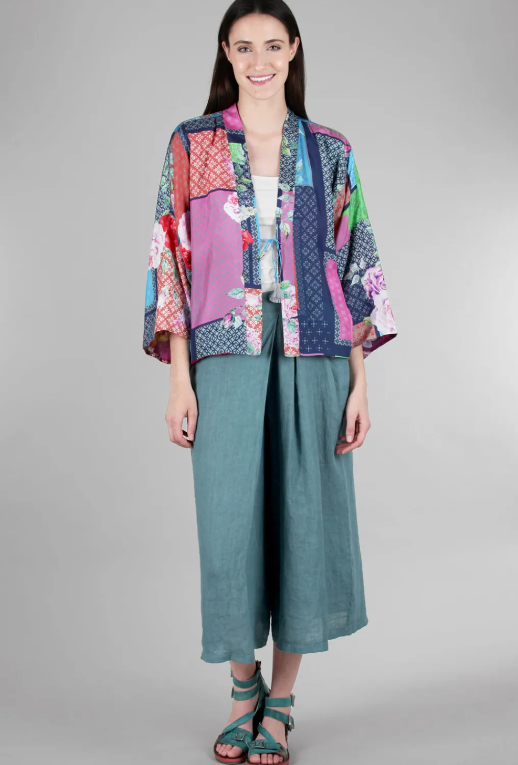 Flash Sale Evie Lou Rose Makenna Kimono, Magenta Multi