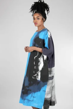 New Evie Lou Rothko Adjacent Dress, Cobalt