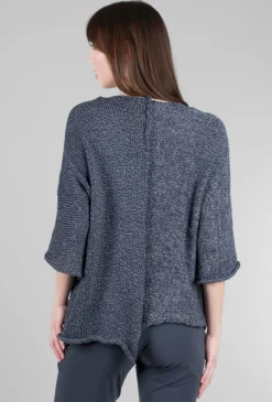 Online Evie Lou Rs High-Low Cardie, Navy Sansa