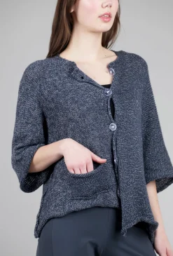 Online Evie Lou Rs High-Low Cardie, Navy Sansa