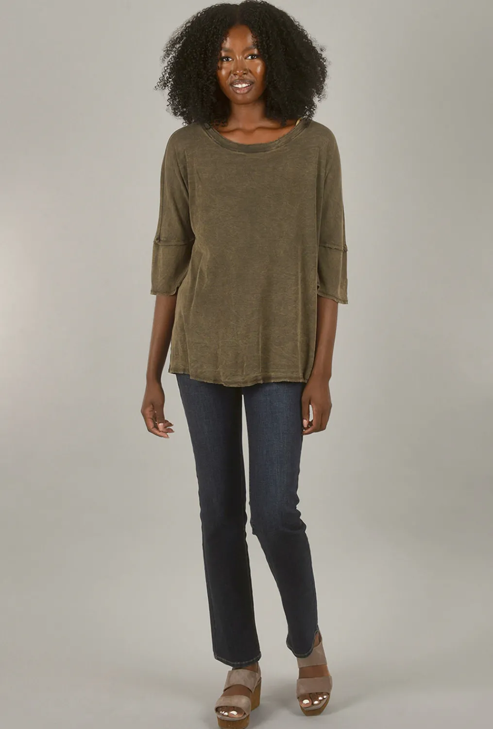 Sale Evie Lou Ruby Straight Denim, Night Breeze