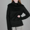 Best Evie Lou Salvada Faux-Fur Sweatshirt, Black