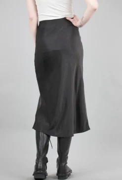 Flash Sale Evie Lou Sateen Bias Skirt, Black